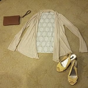 Charlotte Russe~cardigan, lace back.